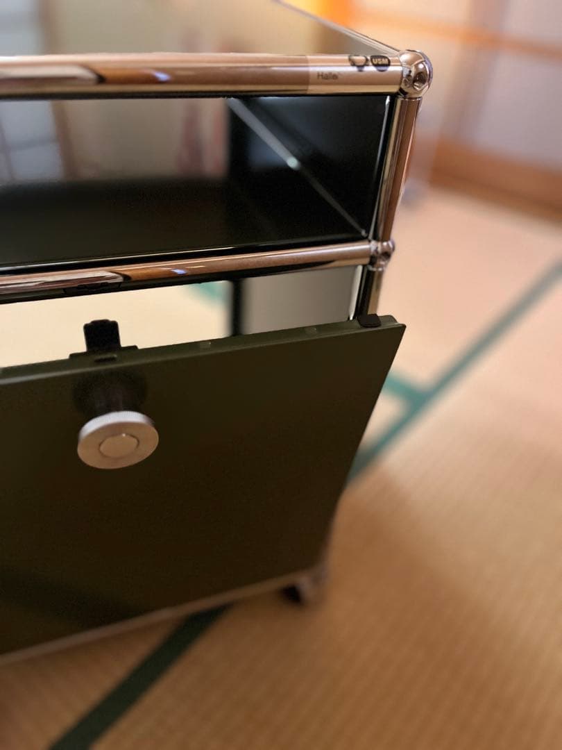 USMハラー サイドボード ドロップダウンドア　オリーブグリーン
