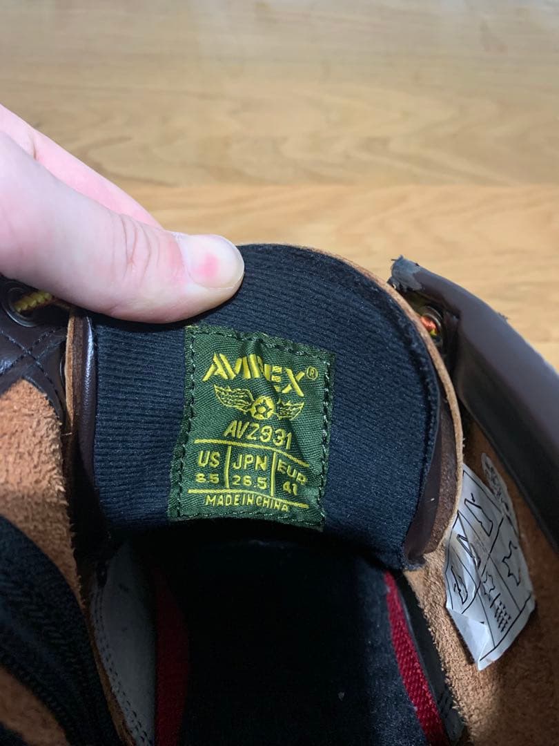 アヴィレックス　バイク用　ブーツ ブラウン