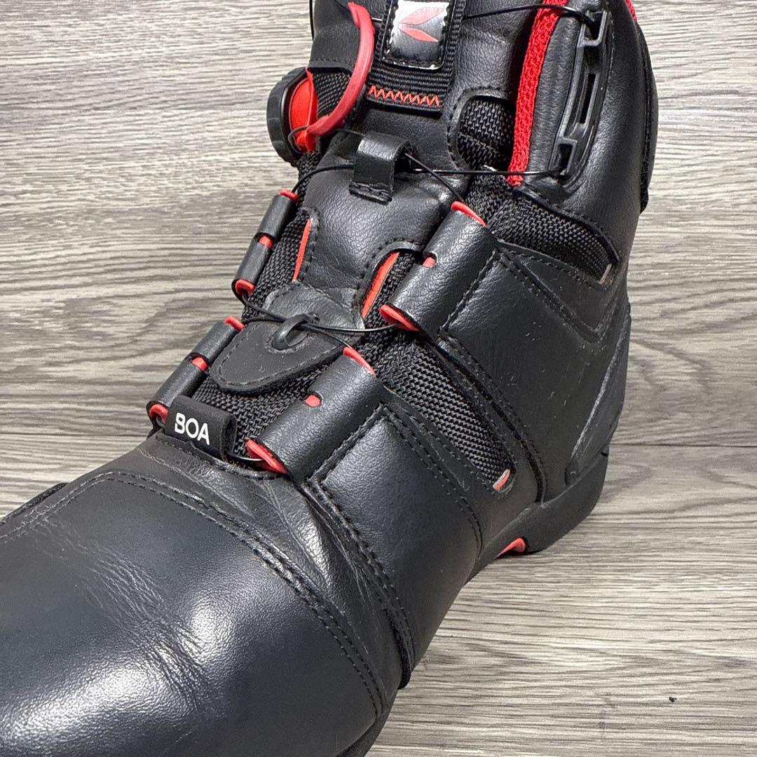 美品　RSタイチ　DRYMASTER バイクブーツ　ボア　防水　赤黒　25.5㎝