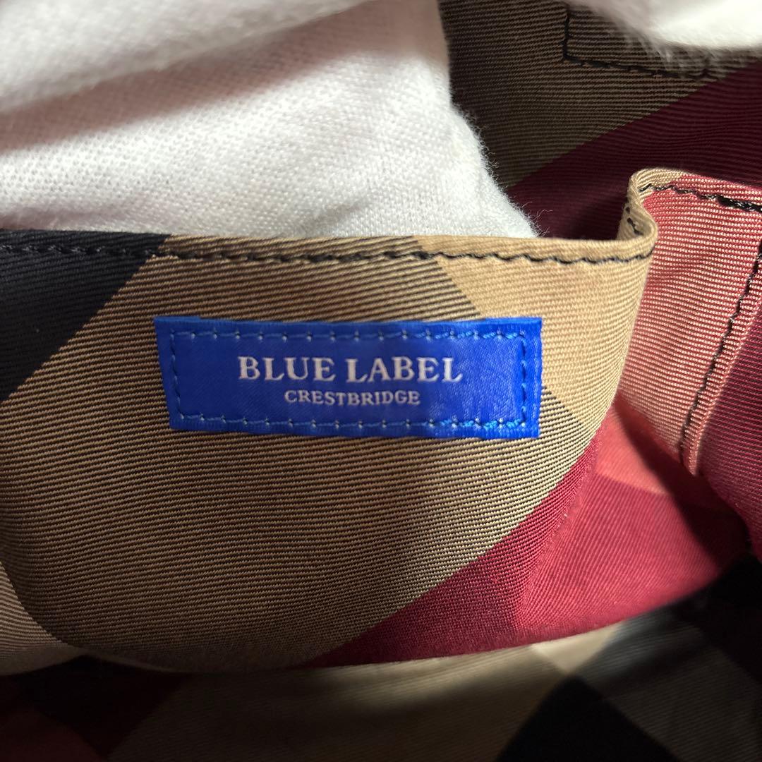 【値下げ】バーバリー　ブルーレーベルクレストブリッジ　カゴバック　チェック