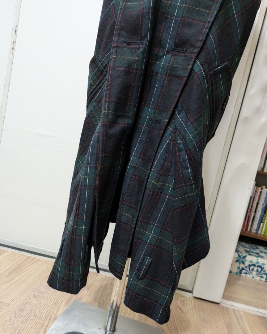 ジュンヤ コム・デ・ギャルソン／グリーンチェックペンギンパンツ