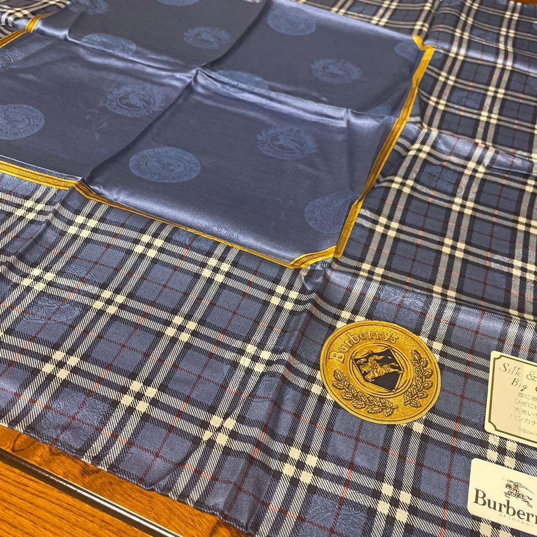 H*a様 Burberrys シルク&コットン チェック柄ハンカチーフ4枚セット