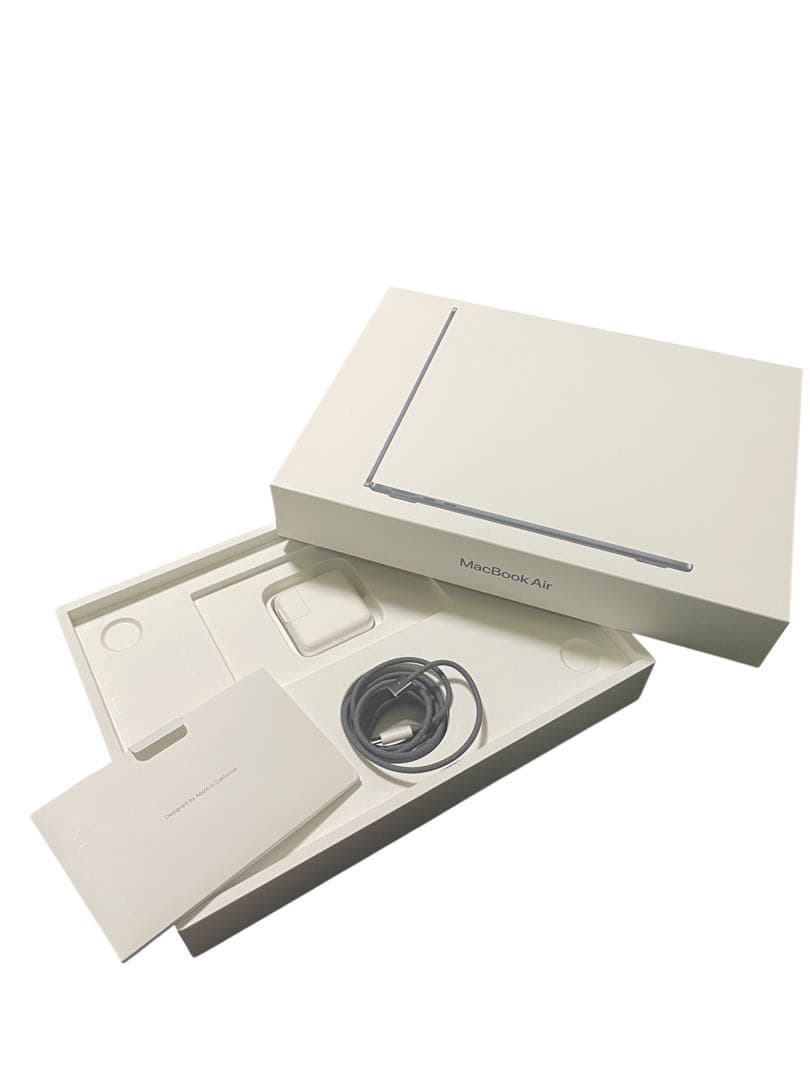 極美品 MacBookAir M2 MLY33J/A ミッドナイト　充放電9回