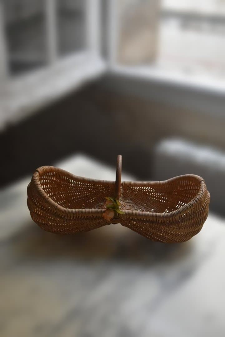 美品　フランスアンティーク　可愛いピーナツ型パニエ　ヴィンテージ