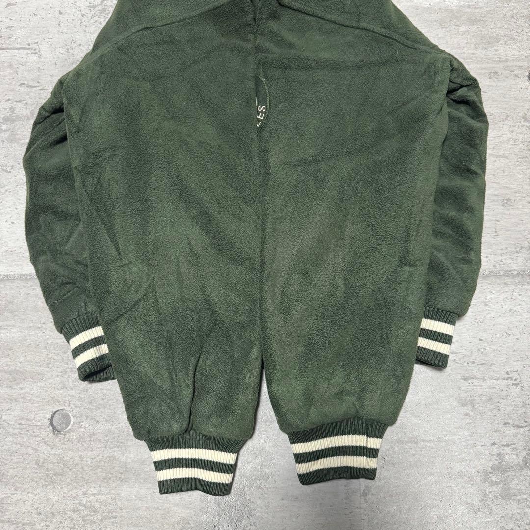 90s NewYork Yankees スタジャン フリース グリーン 希少 L