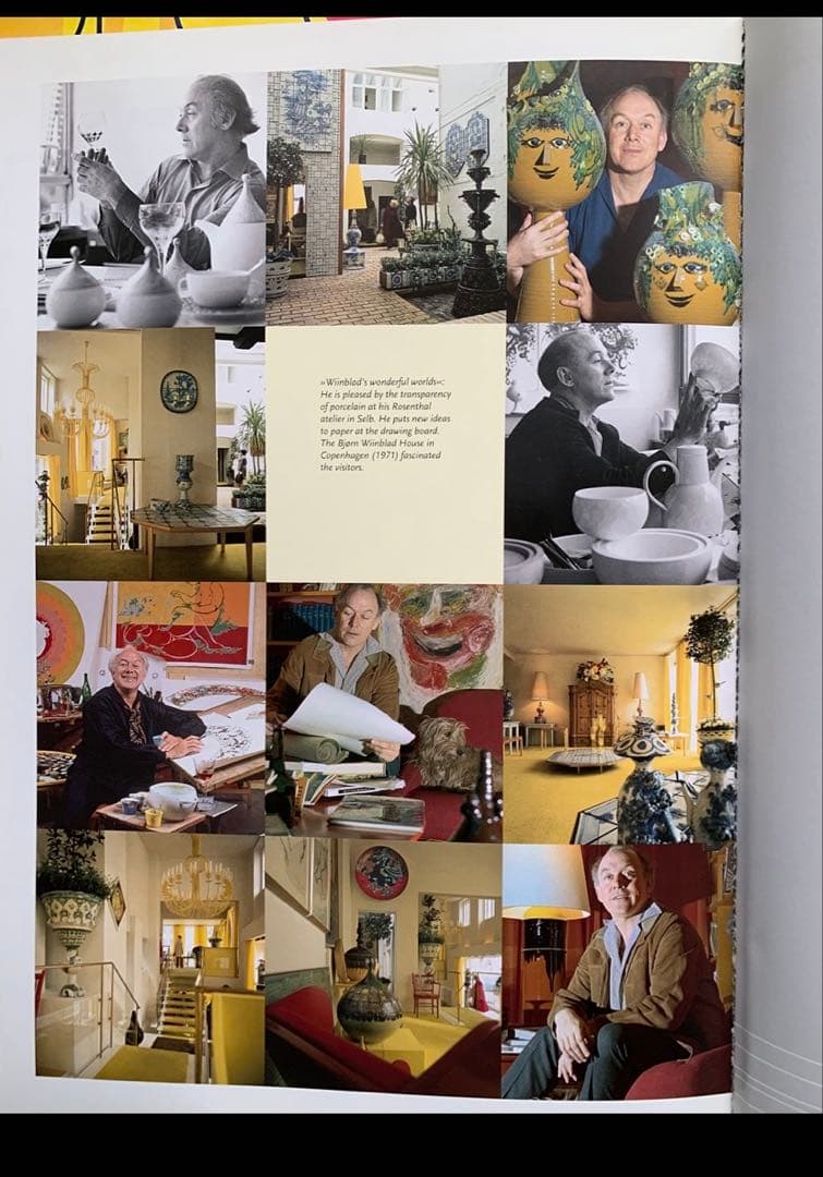 ビヨンヴィンブラッド　ビンテージ大型四季ポスターブルーの秋！影絵の様で懐かしい。