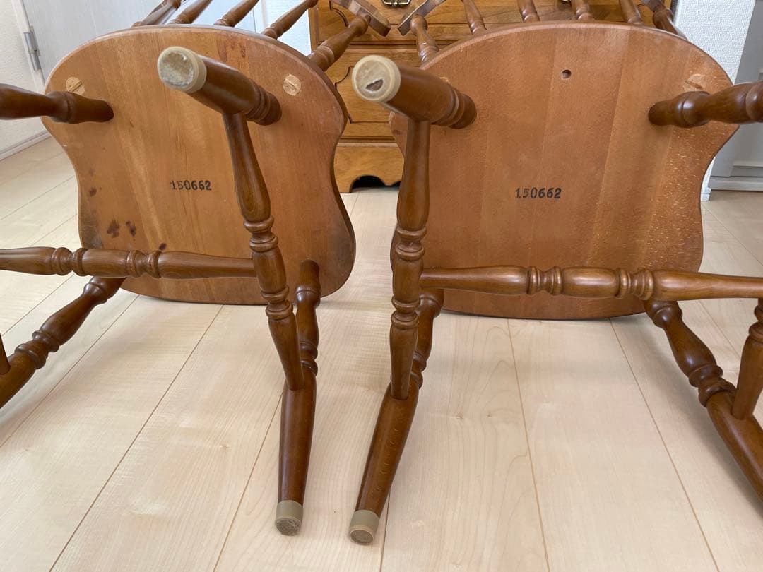 【2脚】ダイニング チェア ウィンザーチェア