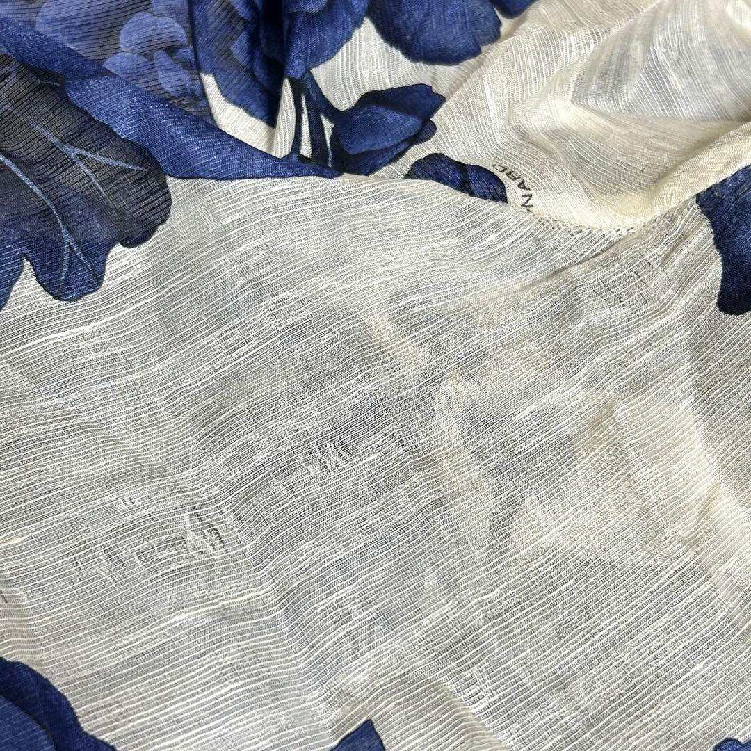 【美品】レオナール　テーラードジャケット　花柄　リネン×シルク　日本製　11AR