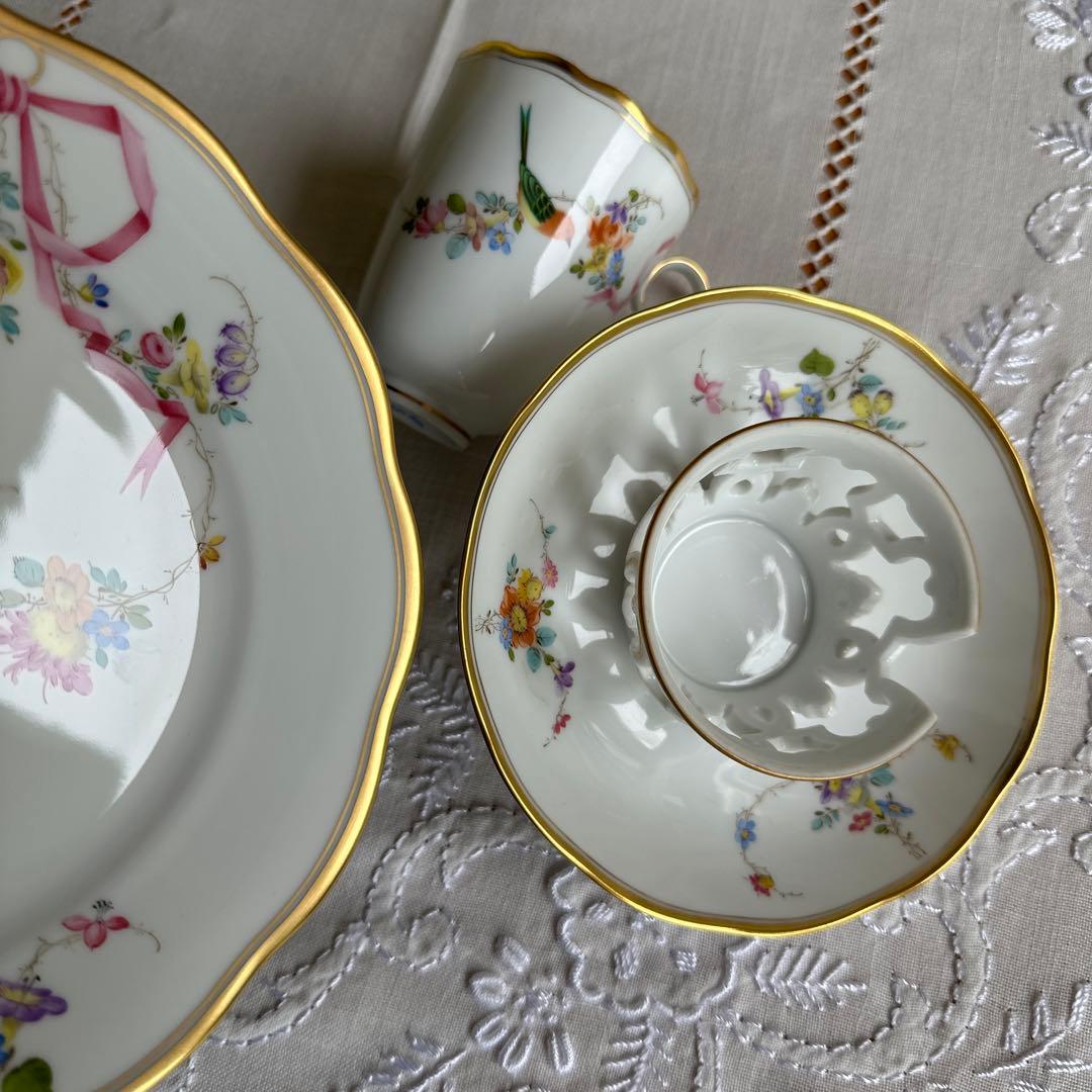 ★ ヘレンド　チョコレートカップ＆ソーサー ・プレート　セット ★ HEREND