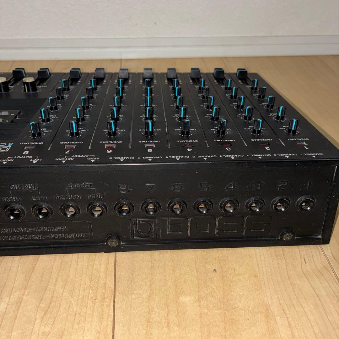 動作ok BOSS 8チャンネルステレオミキサー アナログミキサー BX-80