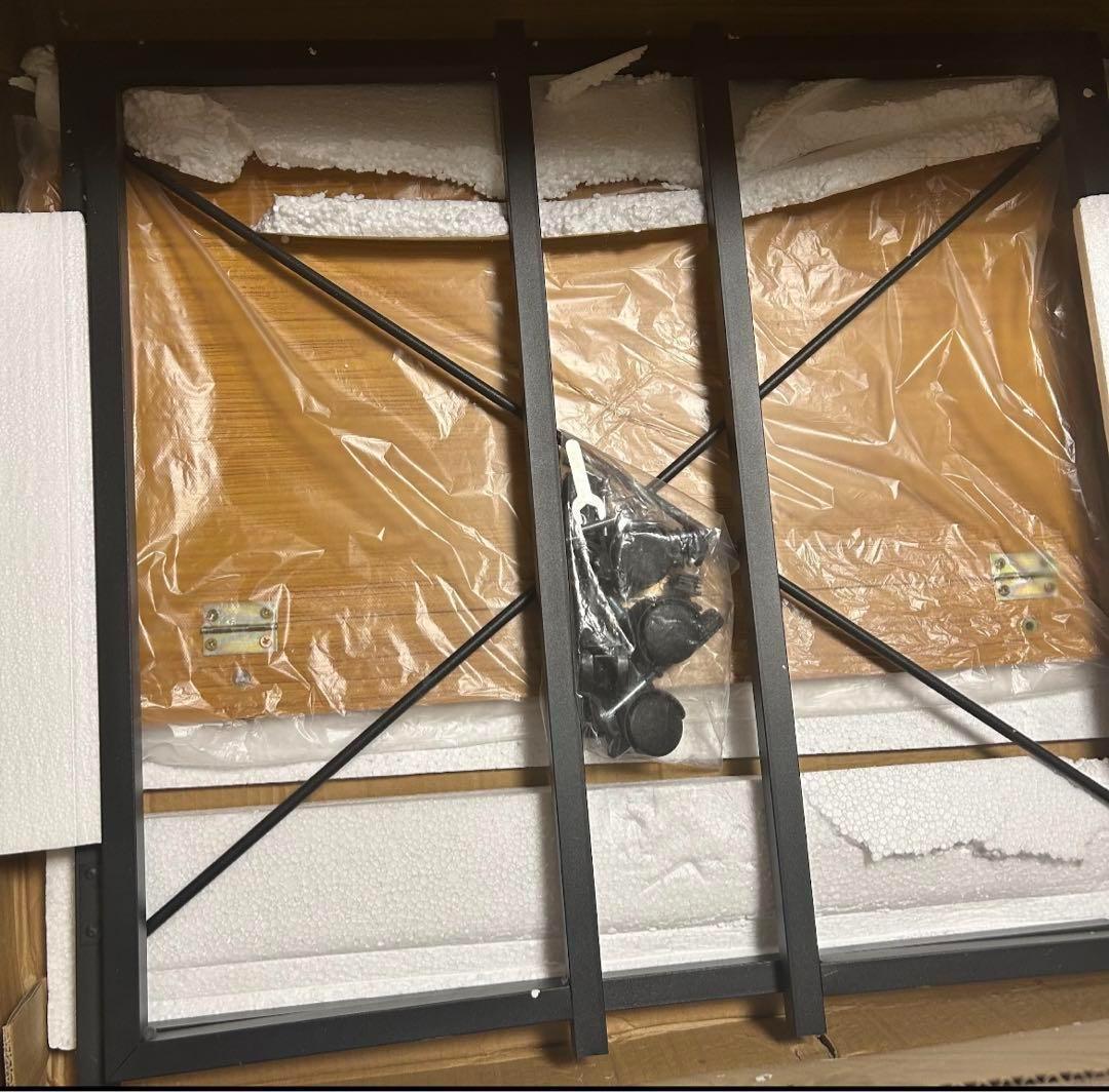 折りたたみテーブル　勉強机　安いキャスター付　移動式　省スペースコンパクトデスク