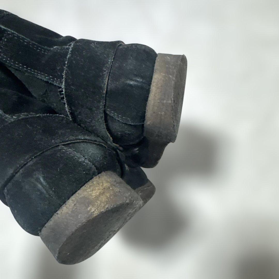 NUMBER (N)INE【40】スエード リング ハーネスブーツ 黒