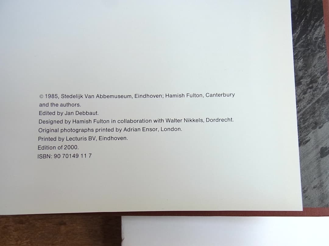 Hamish Fulton CAMP FIRE ハミッシュフルトン作品集1985