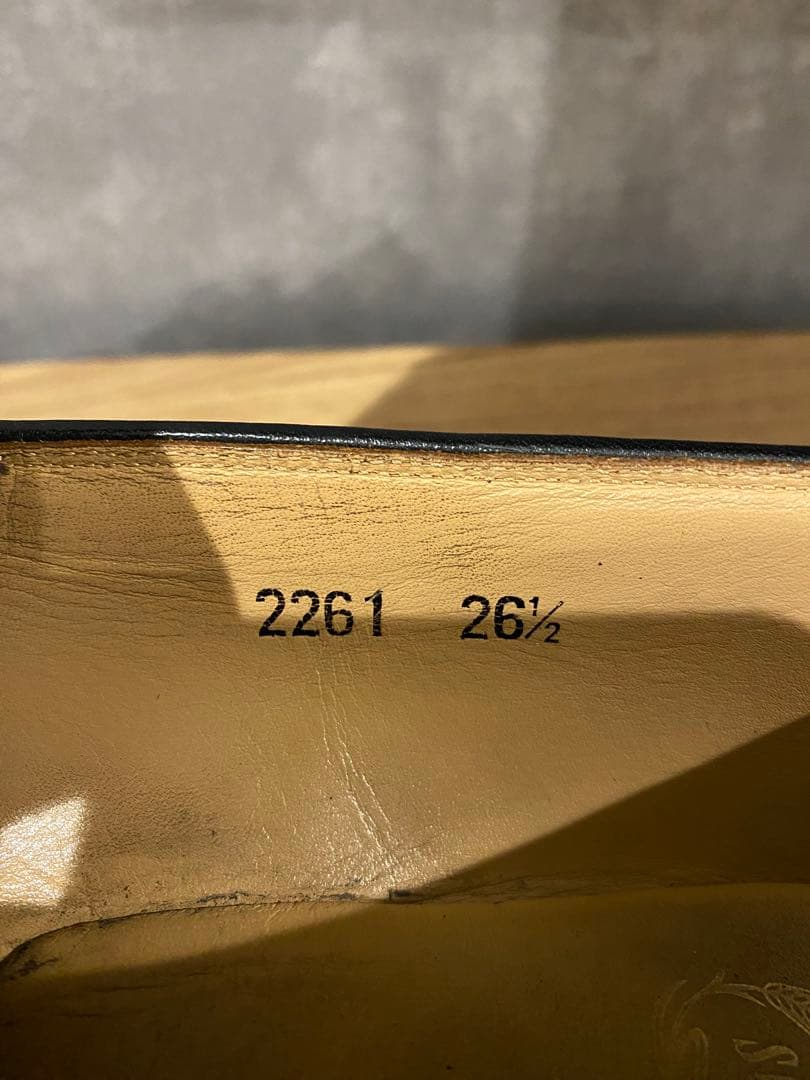 【美品】 スコッチグレイン ヴェント タッセルローファー ブラック 2261