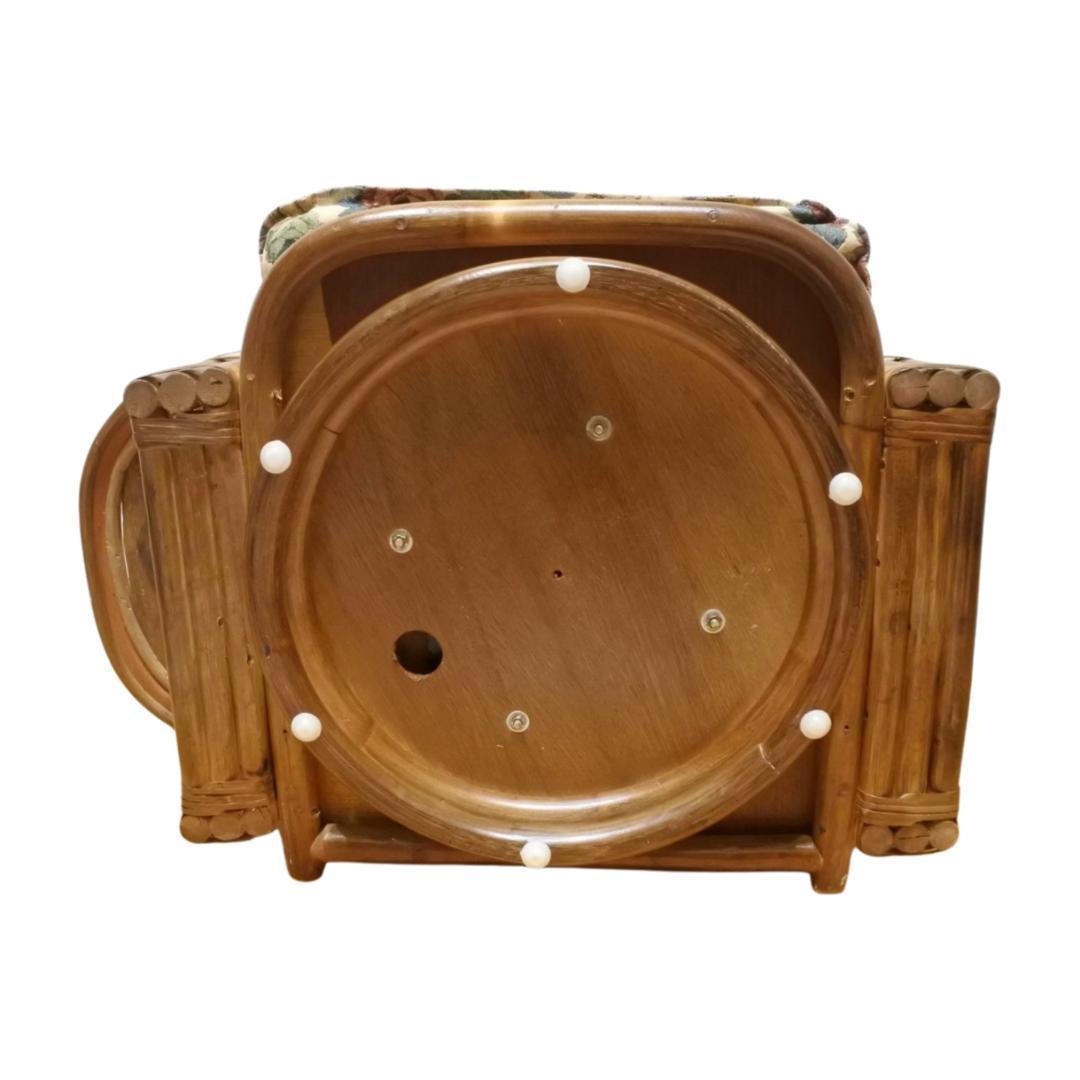 籐(ラタン) リクライニング回転座椅子【今枝商店】