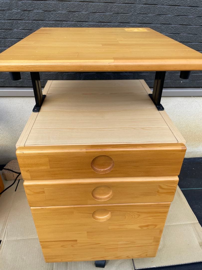 コイズミ学習机上棚部分　本棚　デスク固定器具あり