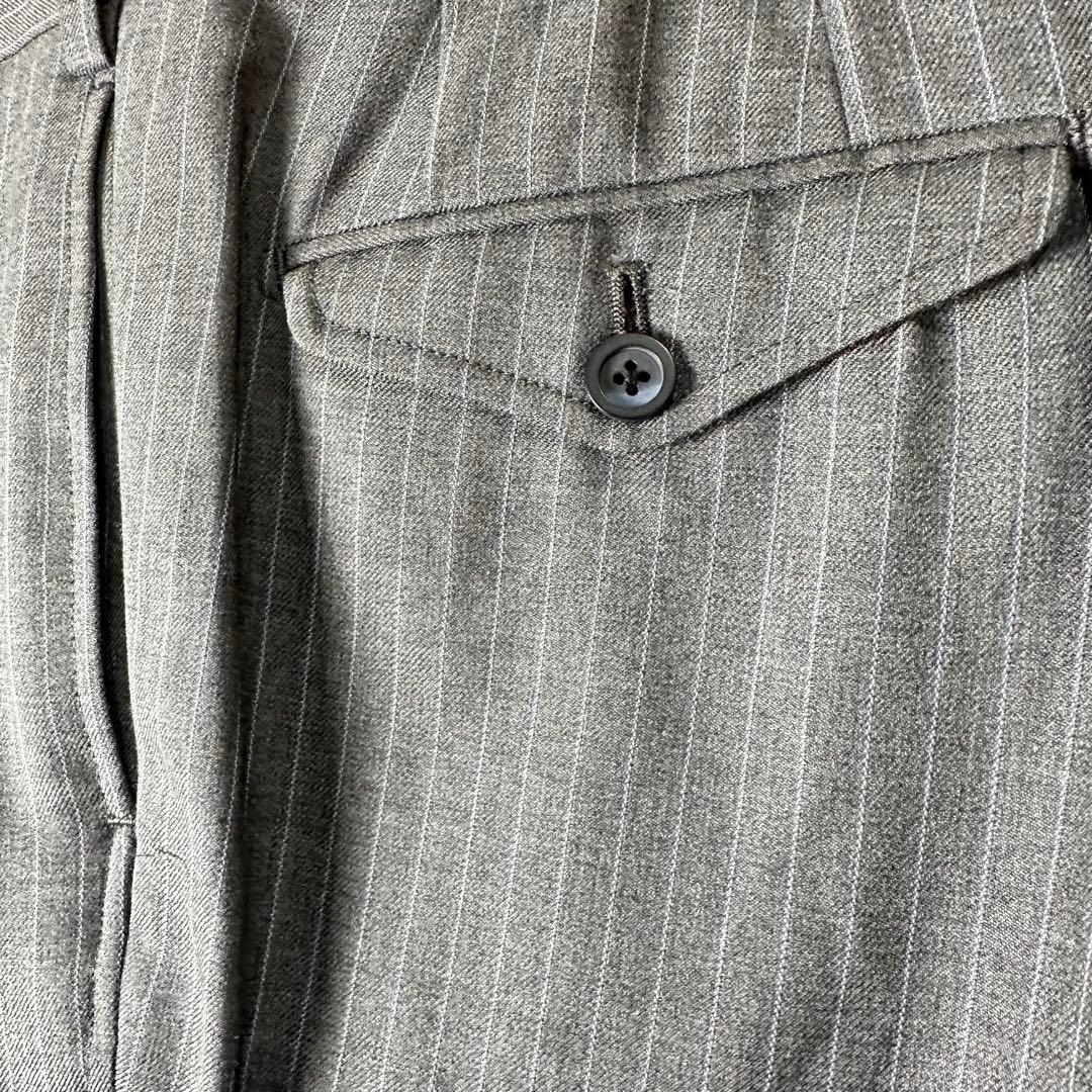 ラブレス LOVELESS スーツ ストライプ グレー 50 日本製 羊毛