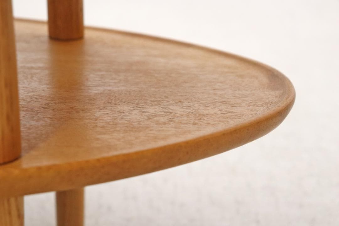 ヒラシマ ボルド オーク無垢材 オーバル センターテーブル ナチュラル