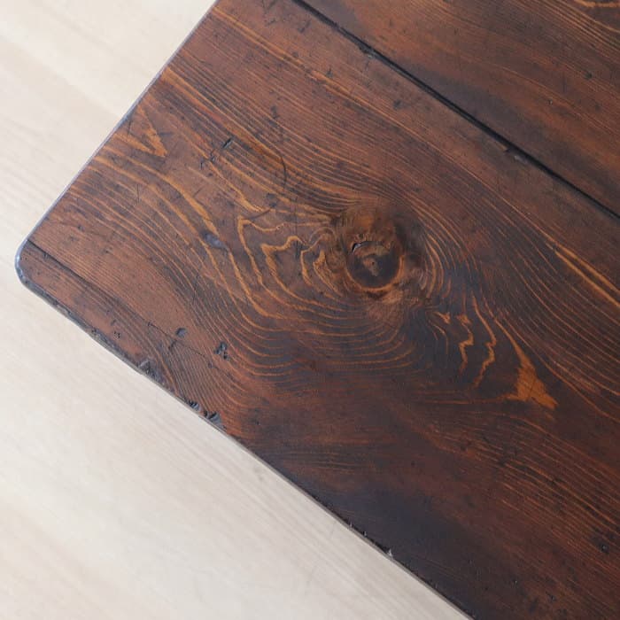 アンティーク 引き出し2杯 スギ材 文机 古家具 無垢材 ダークブラウン