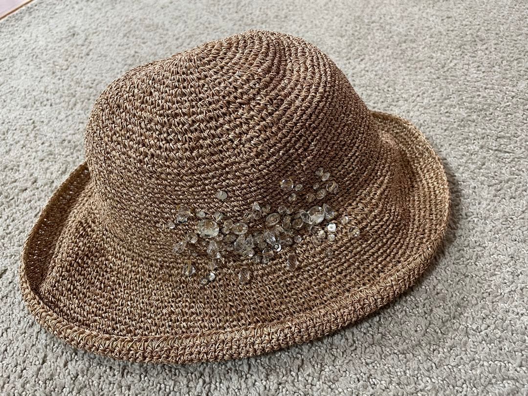 ANTEPRIMA アンテプリマ　麦わら　帽子　ハット　ビジュー