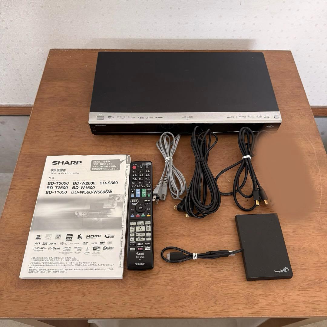 ● 良品 SHARP シャープ ブルーレイレコーダー 1TB BD-W1600