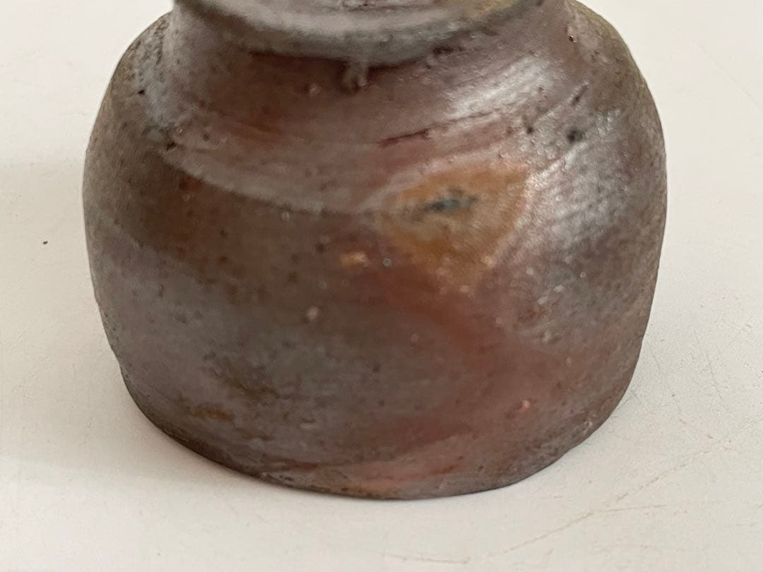 陶芸家　人間国宝　藤原啓　備前　酒杯　ぐい呑　備前焼　酒器　酒盃　共箱