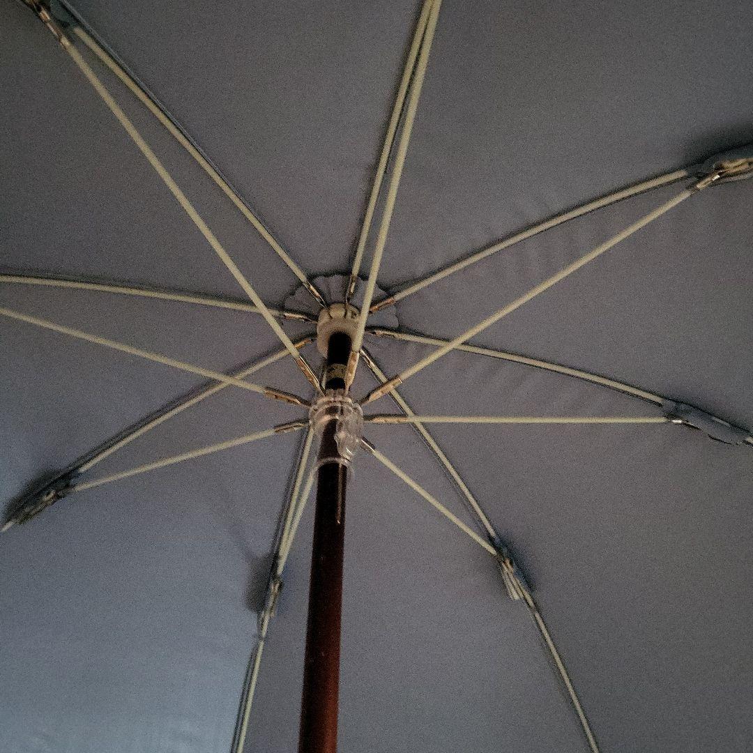 RALPH LAURENストライプ柄 晴雨兼用傘 ロゴ刺繍付き