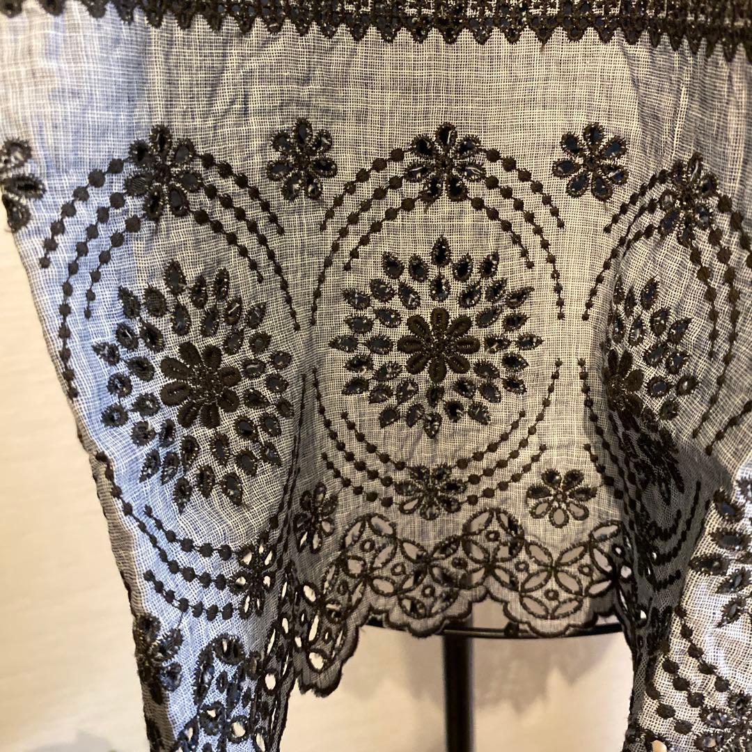 45r インディゴはけ目カットワーク✖️天竺キャミソール新品タグ付