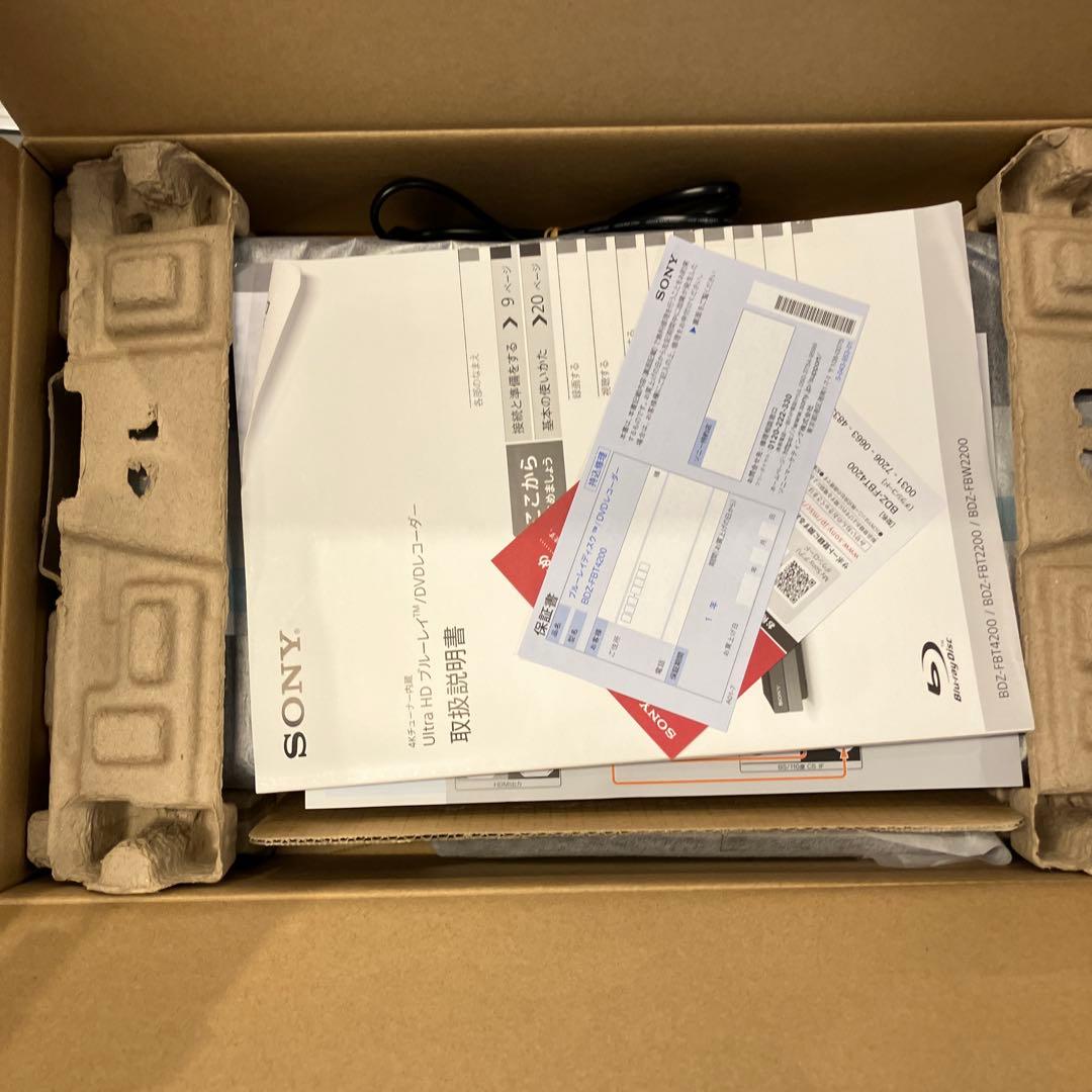 美品　SONY ブルーレイディスクレコーダー BDZ-FBT4200
