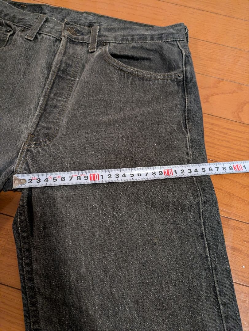 USA Levi's 501 赤文字 先染めブラックデニム W31 L36