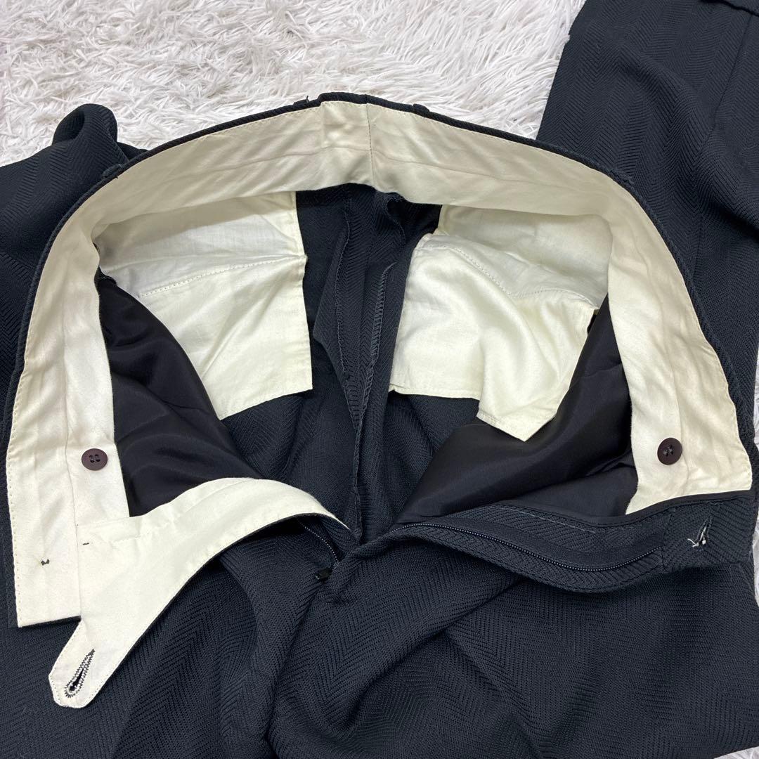 GIORGIO ARMANI ヘリンボーン　黒タグ　80s 90s ダブルスーツ