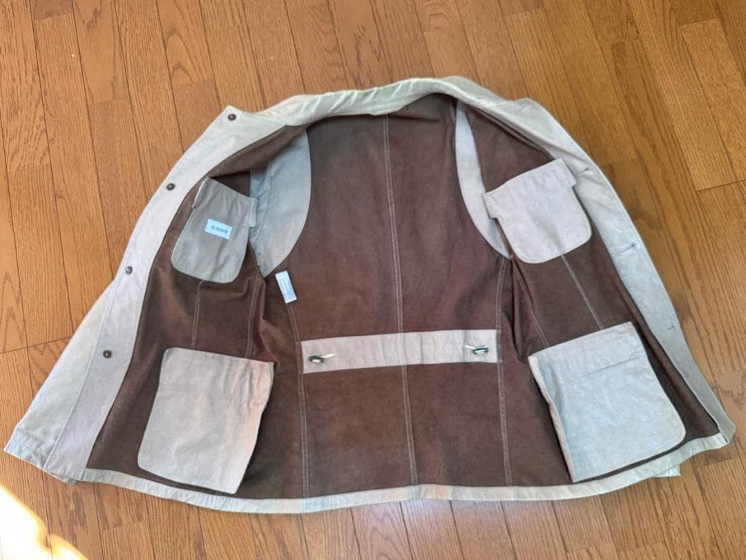 JIL SANDER ジルサンダー 本草木染め ベージュ系 レザージャケット