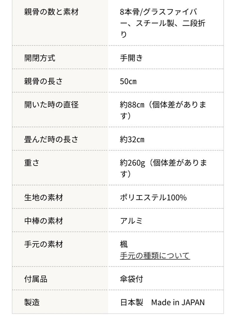 トンボ洋傘 前原光榮商店　折りたたみ傘
