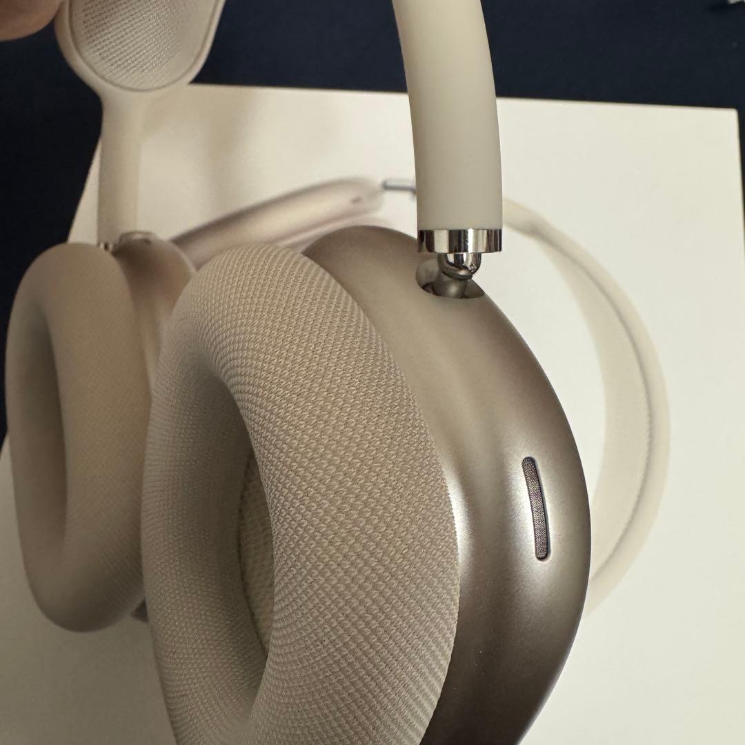 AirPods Max スターライト 本体（＋箱、付属品）