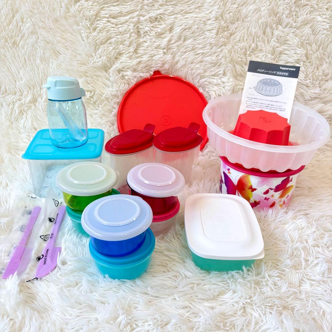 タッパーウェア Tupperware セット 大 小 メロディーリング 保存容器