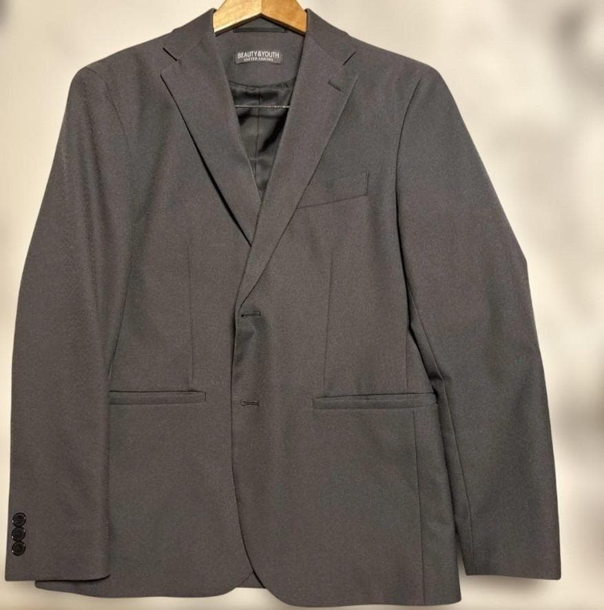 【約34,000円相当】美品 BEAUTY&YOUTH セットアップ グレーS
