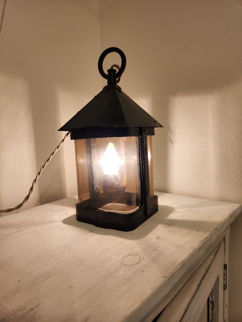 イギリスアンティーク　ランタン　ランプ　ガーデンランプ　ライト