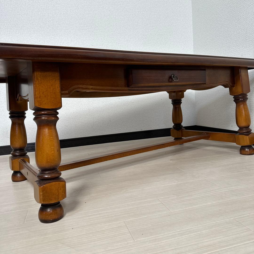 カリモク コロニアル ローテーブル リビングテーブル センターテーブル i4※