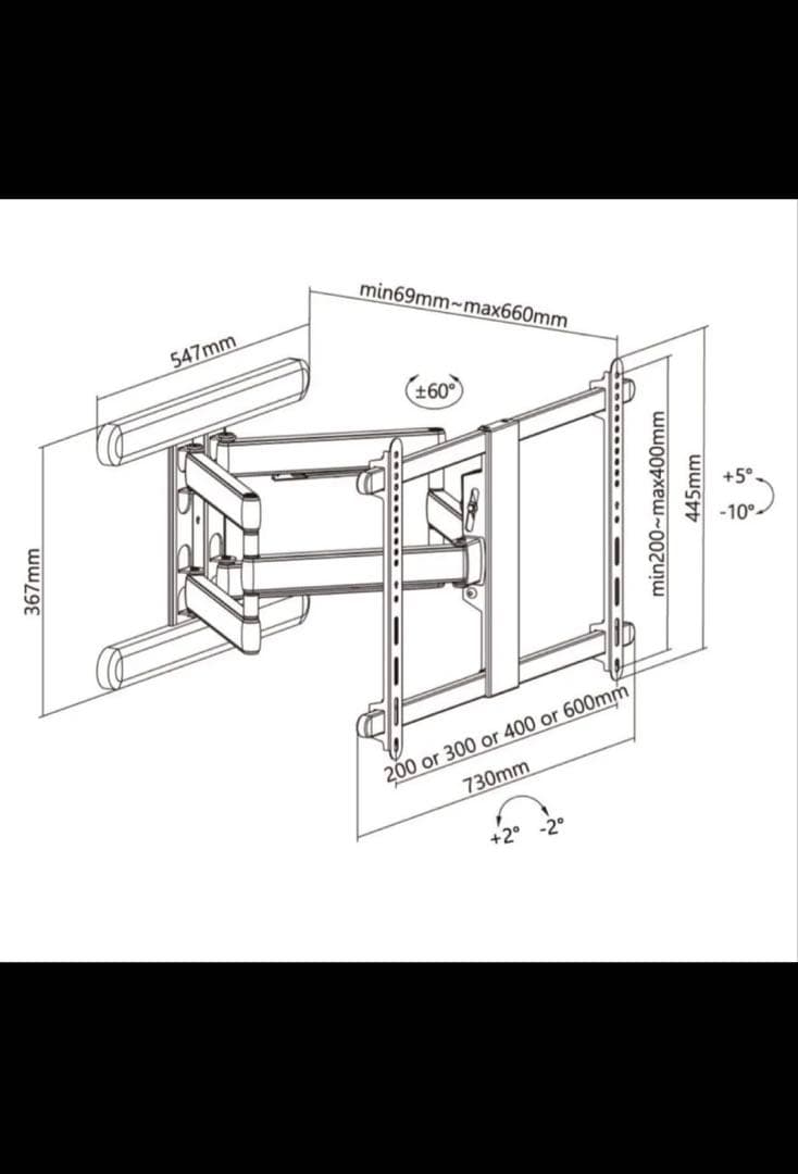 テレビセッターパーツ DA126 ホワイト 37-102インチ対応