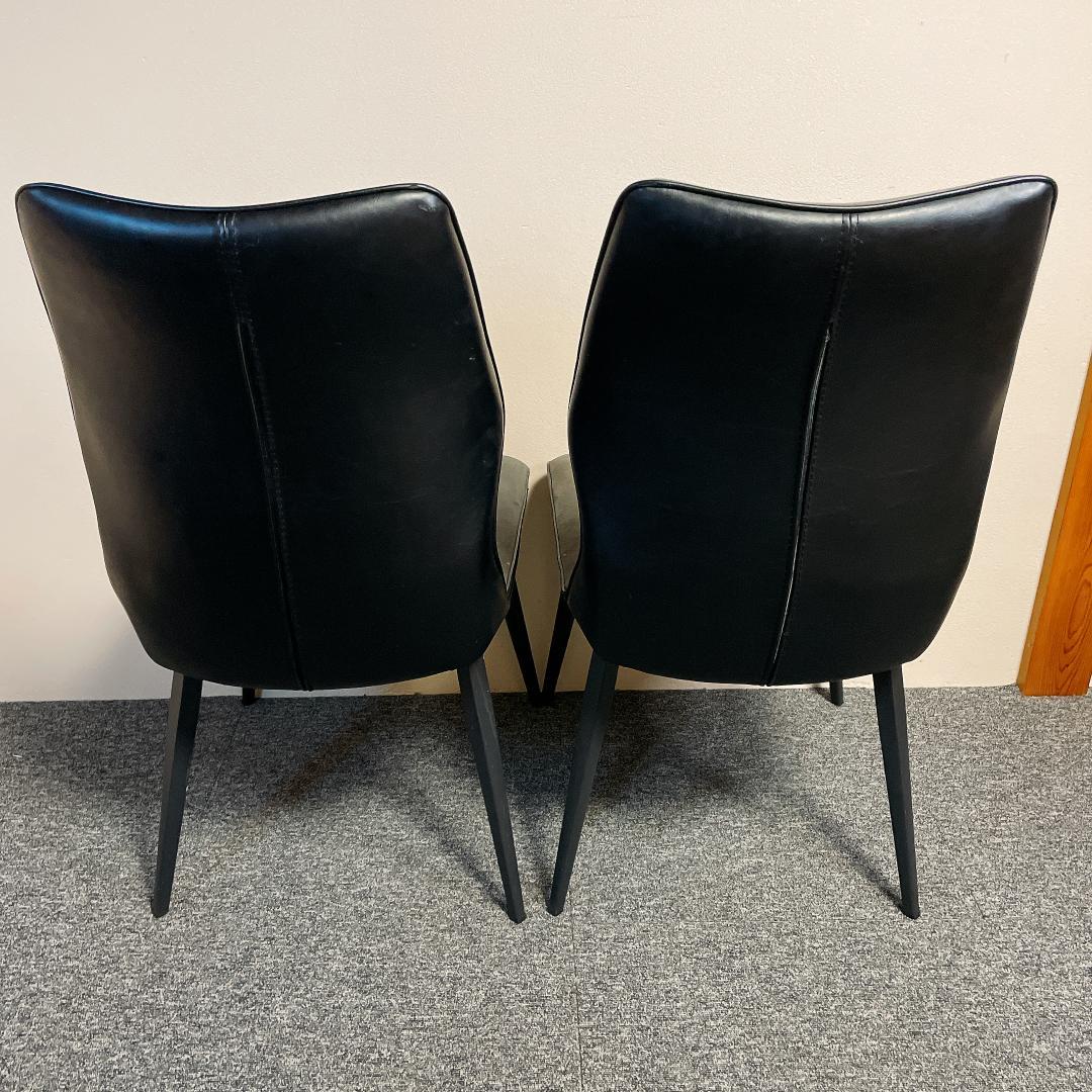 セラミクス GY ラウンドチェア　オートリターン式　回転　ダイニングチェア