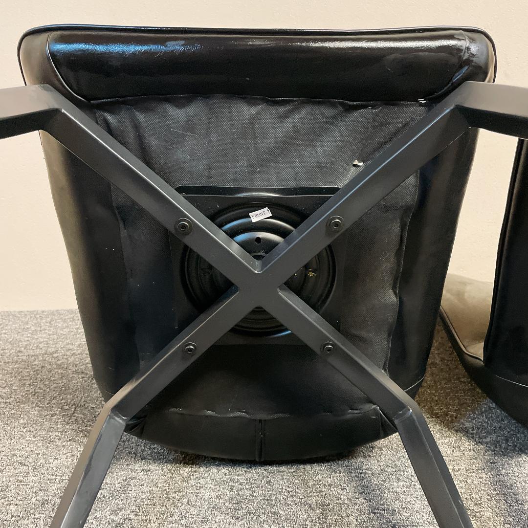 セラミクス GY ラウンドチェア　オートリターン式　回転　ダイニングチェア