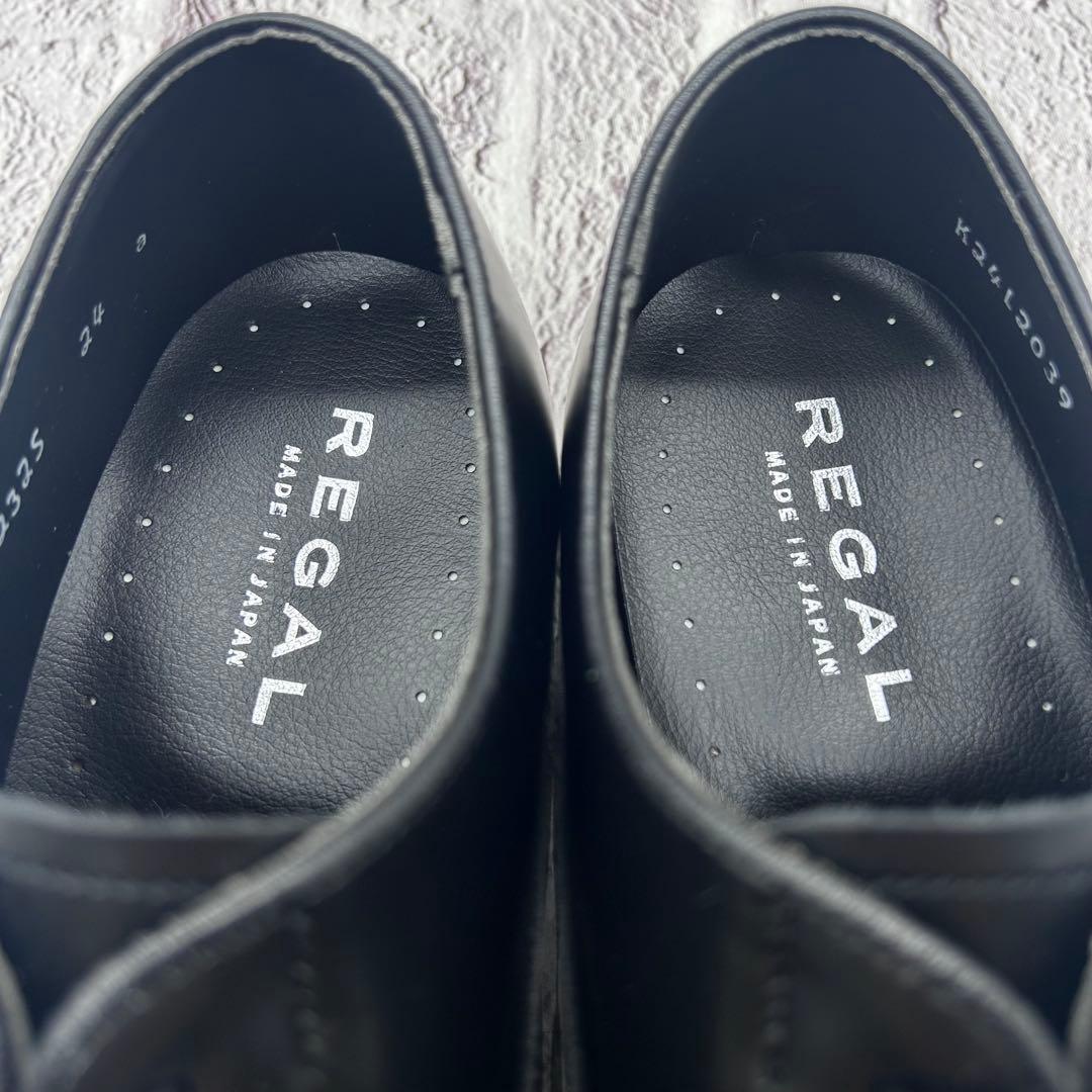 【未使用】REGAL ビジネスシューズ ストレートチップ 革靴 幅広 軽量 本革