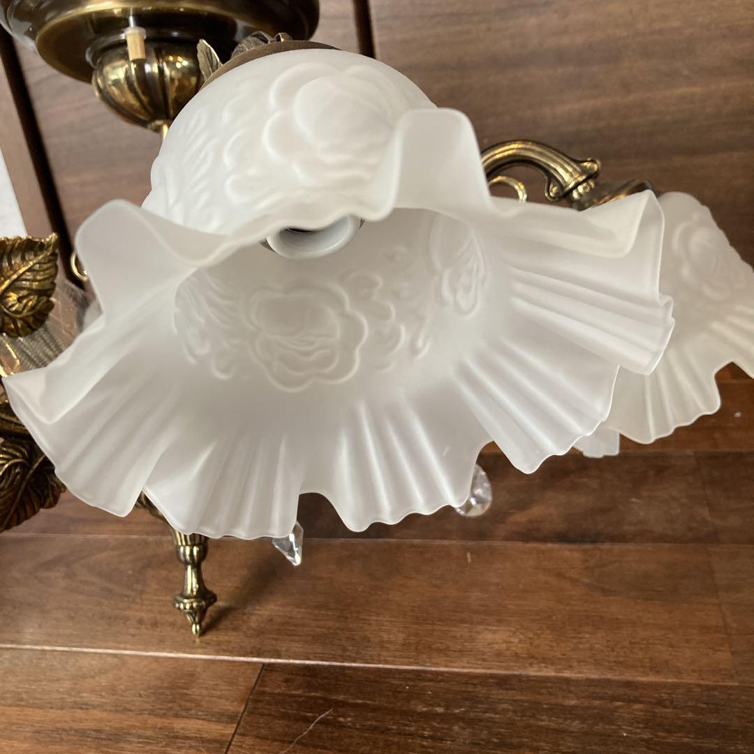 美品✨️ IDC大塚家具 真鍮製 6灯シャンデリア 豪華でクラシックなデザイン