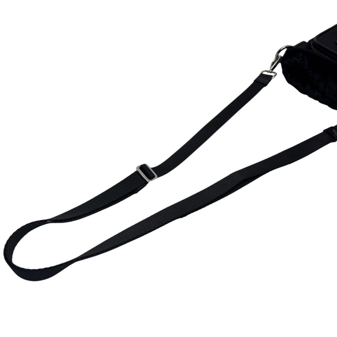 美品 プラダ サフィアーノ ナイロン フォンケース ショルダー バッグ.