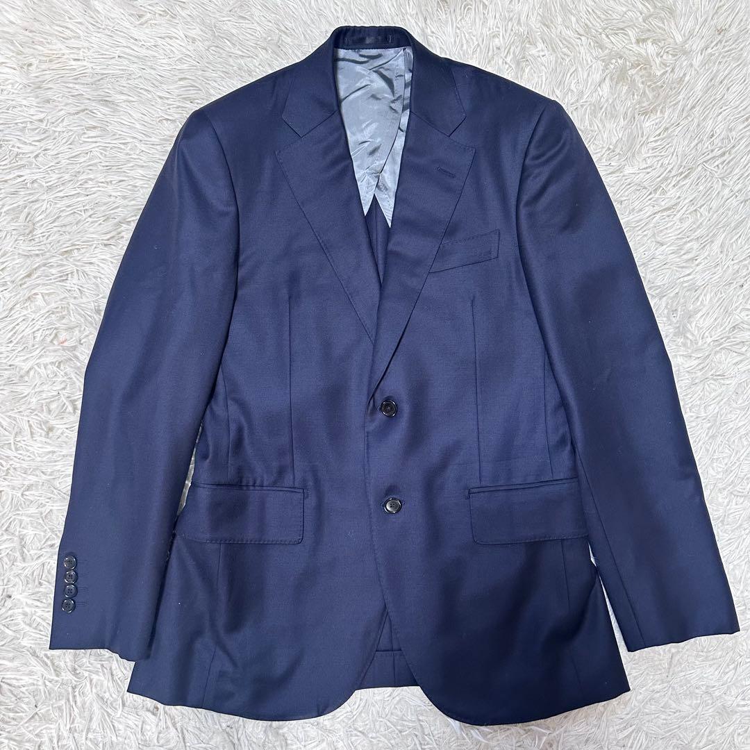 ドーメル AMADEUS生地 ネイビースーツ 日本製 M相当