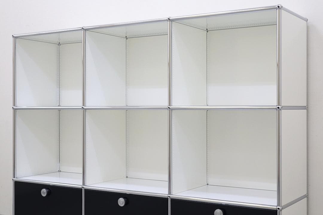 b 極美品 USM Haller ハラー キャビネット 3列3段 書棚 飾り棚