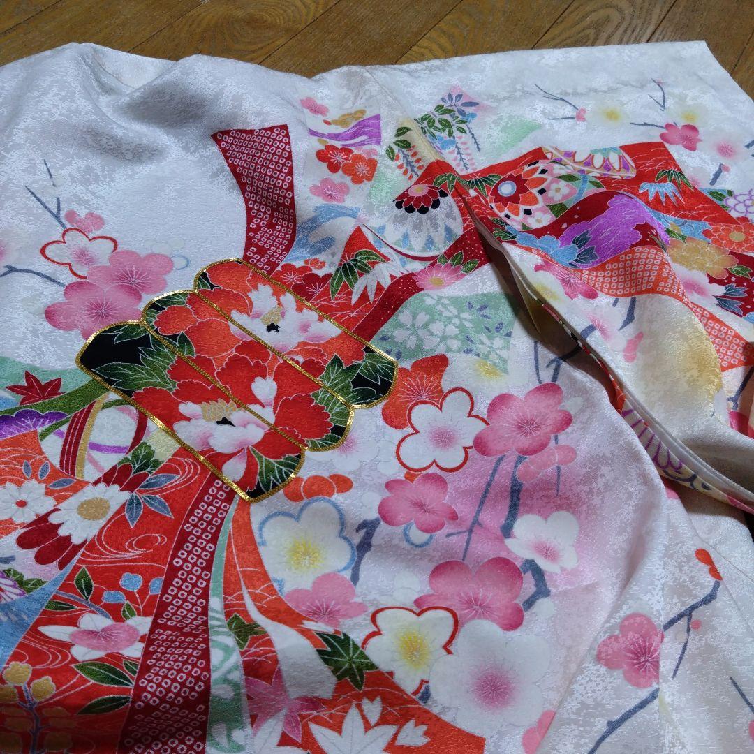 美しい★七五三★白ピンクグラデーション着物