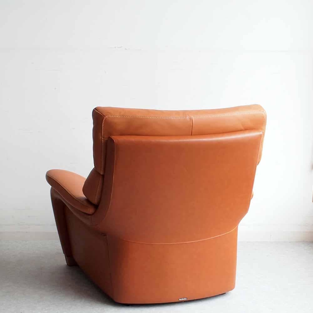 カリモク ZT73モデル 1人掛けソファ レザー ZR24467