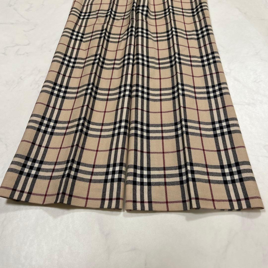 【新品】BURBERRY BLUELABEL ノバチェック　タックパンツ　日本製