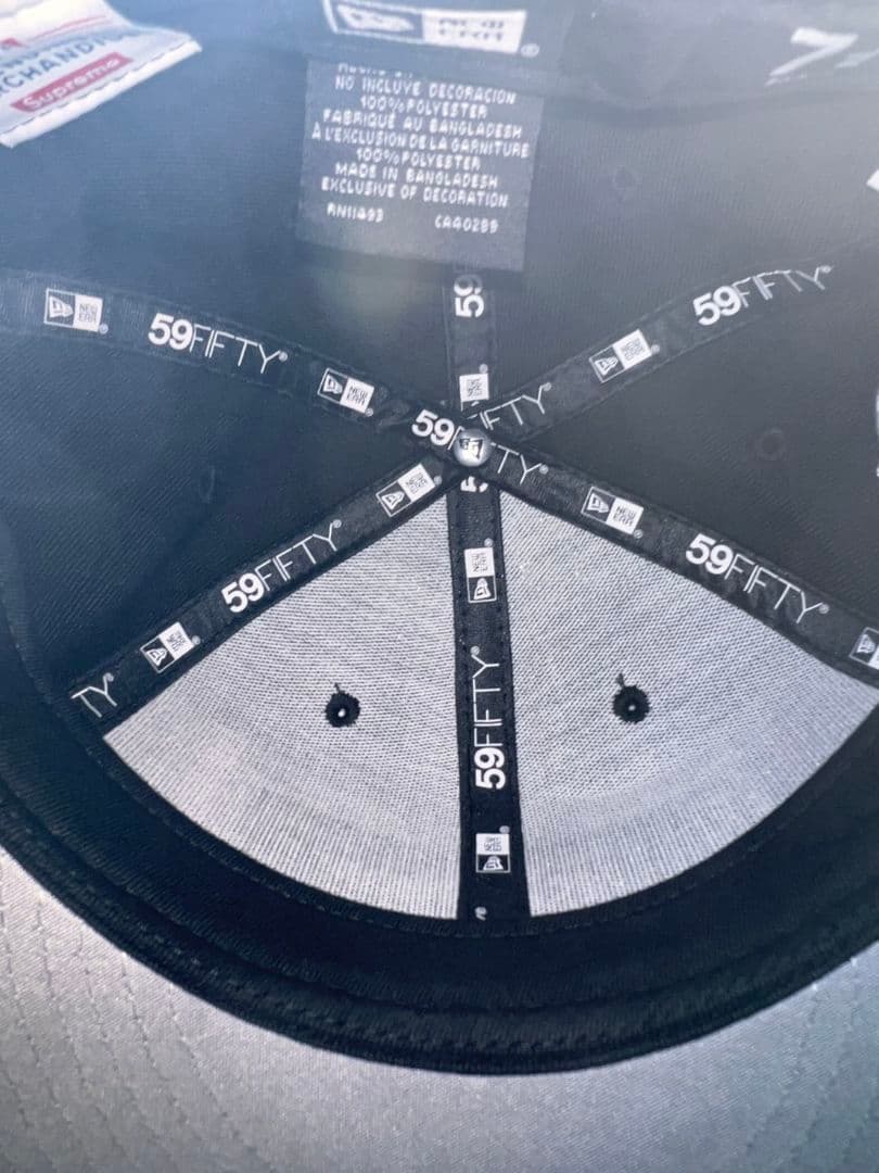 Supreme 59FIFTY ブラックキャップ 7 1/2